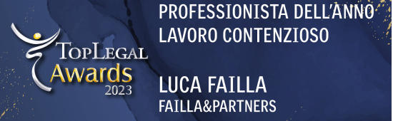 2023 - Professionista dell’Anno Lavoro contenzioso | Luca Failla