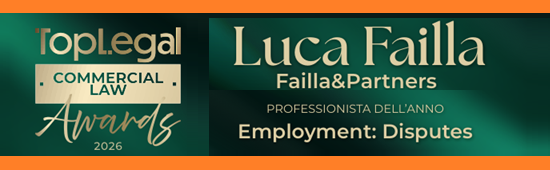 2026 - Professionista dell’Anno Employment Disputes | Luca Failla